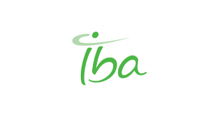 Logo Iba 16:9 op witte achtergrond - Louvain-La-Neuve, België